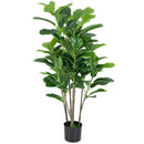 51 Inch 2-Pack Artificial Fiddle Leaf Fig Tree for Indoor and Outdoor
