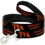 Dog Leash - Loki Series TVA TIME VARIANCE AUTHORITY Text Black/Orange