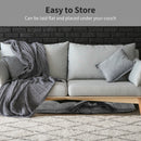 14-Position Adjusting Lazy Sofa Chair with Waist Pillow and Armrests