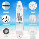10.5 ft Inflatable Stand Up Paddle Board Surfboard with Aluminum Paddle Pump