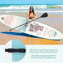 10.5 ft Inflatable Stand Up Paddle Board Surfboard with Aluminum Paddle Pump