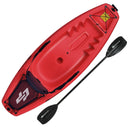 6 Feet Youth Kids Kayak with Bonus Paddle and Folding Backrest for Kid Over 5