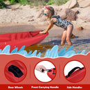 6 Feet Youth Kids Kayak with Bonus Paddle and Folding Backrest for Kid Over 5