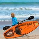 6 Feet Youth Kids Kayak with Bonus Paddle and Folding Backrest for Kid Over 5
