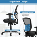 Ergonomic Mesh Office Chair with Adjustable Back Height and Armrests