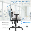 Ergonomic Mesh Office Chair with Adjustable Back Height and Armrests