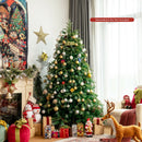 Pre-Lit Snowy Christmas Hinged Tree with Multi-Color Lights