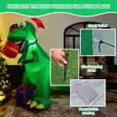 6 Feet Christmas Inflatable Dinosaur for Indoor and Outdoor