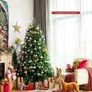 Pre-Lit Snowy Christmas Hinged Tree with Multi-Color Lights