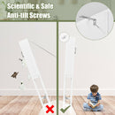 Over the Toilet Storage Cabinet Bathroom Space Saver with Tempered Glass Door