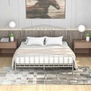 Queen Size Metal Bed Frame Slat Platform