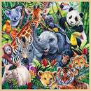 Wood Fun Facts - Safari Friends 48 Piece Wood Jigsaw Puzzle