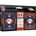 Denver Broncos - 2-Pack Playing Cards & Dice Set