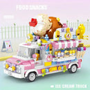 Ice Cream Truck Building Block toys Minifigures Food Trucks Fun for All over 500 Pieces