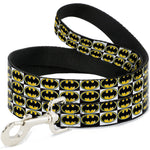 Dog Leash - Batman Shield Checkers