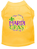 Pet Dog & Cat Shirt Screen Printed, "Little Miss Mardi Gras"