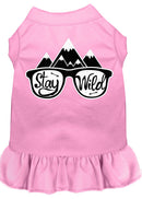 Pet Dog & Cat Dress Screen Printed, "Stay Wild"