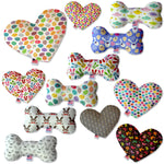 Pet and Dog Plush Heart or Bone Toy, "Easter Group"