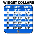 Dog, Puppy & Pet Widget Fashion  Collar, "Red Glitter Heart"