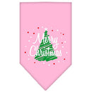Christmas Pet and Dog Bandana Screen Printed, "Scribble Merry Christmas"