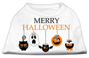 Pet Dog & Cat Shirt Screen Printed, "Merry Halloween"