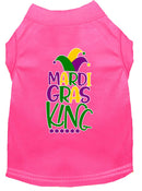 Pet Dog & Cat Shirt Screen Printed, "Mardi Gras King"