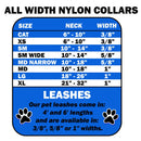 Pet Dog & Cat Nylon Collar or Leash, "Colorful Argyle"