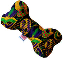Pet and Dog Plush Heart or Bone Toy, "Mardi Gras Group"