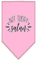 Pet and Dog Bandana Screen Printed, "Not Today Satan"