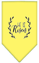 Pet and Dog Bandana Screen Printed, "He Is Risen"