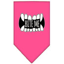 Pet and Dog Bandana Screen Printed, "Bite Me"