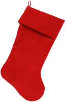 Velvet Christmas Stocking Blank, Plain (Available in 14 colors!)
