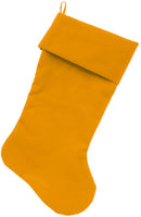 Velvet Christmas Stocking Blank, Plain (Available in 14 colors!)