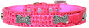 Dog, Puppy & Pet Designer Croc Collar, "Crystal Bone"