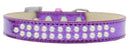 Dog, Puppy & Pet Ice Cream  Collar, "Two Row Pearl Rimsets"