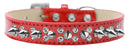 Dog, Puppy and Pet Ice Cream  Collar, "Double Crystal & Clear Spikes"