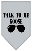 Pet and Dog Bandana Screen Printed, "Talk To Me Goose"