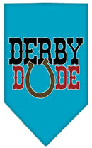 Pet and Dog Bandana Screen Printed, "Derby Dude"