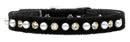 Dog, Puppy and Pet Collar, "Velvet Pearl & Crystal"