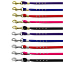 Dog, Puppy & Pet Leash, "Velvet 3/8" Inch Wide"