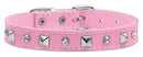 Dog, Puppy and Pet Collar, "Patent Crystal & Pyramid"