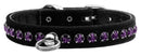 Dog, Puppy and Pet Collar, "Black Velvet Crystal Elite"