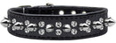 Pet and Dog Spike Collar, "Double Crystal & Spikes"