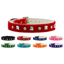 Dog, Puppy and Pet Collar, "Velvet Crystal & Pyramid"