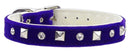 Dog, Puppy and Pet Collar, "Velvet Crystal & Pyramid"