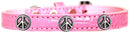 Dog, Puppy & Pet Designer Croc Widget Collar, "Peace Sign"
