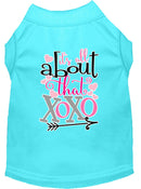 Pet Dog & Cat Shirt Screen Printed, "All About That XOXO"