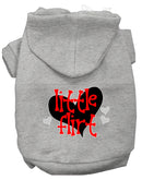 Pet, Dog & Cat Hoodie Screen Printed, "Little Flirt"