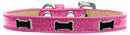 Dog, Puppy & Pet Widget Ice Cream Collar, "Black Bone"