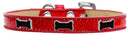 Dog, Puppy & Pet Widget Ice Cream Collar, "Black Bone"